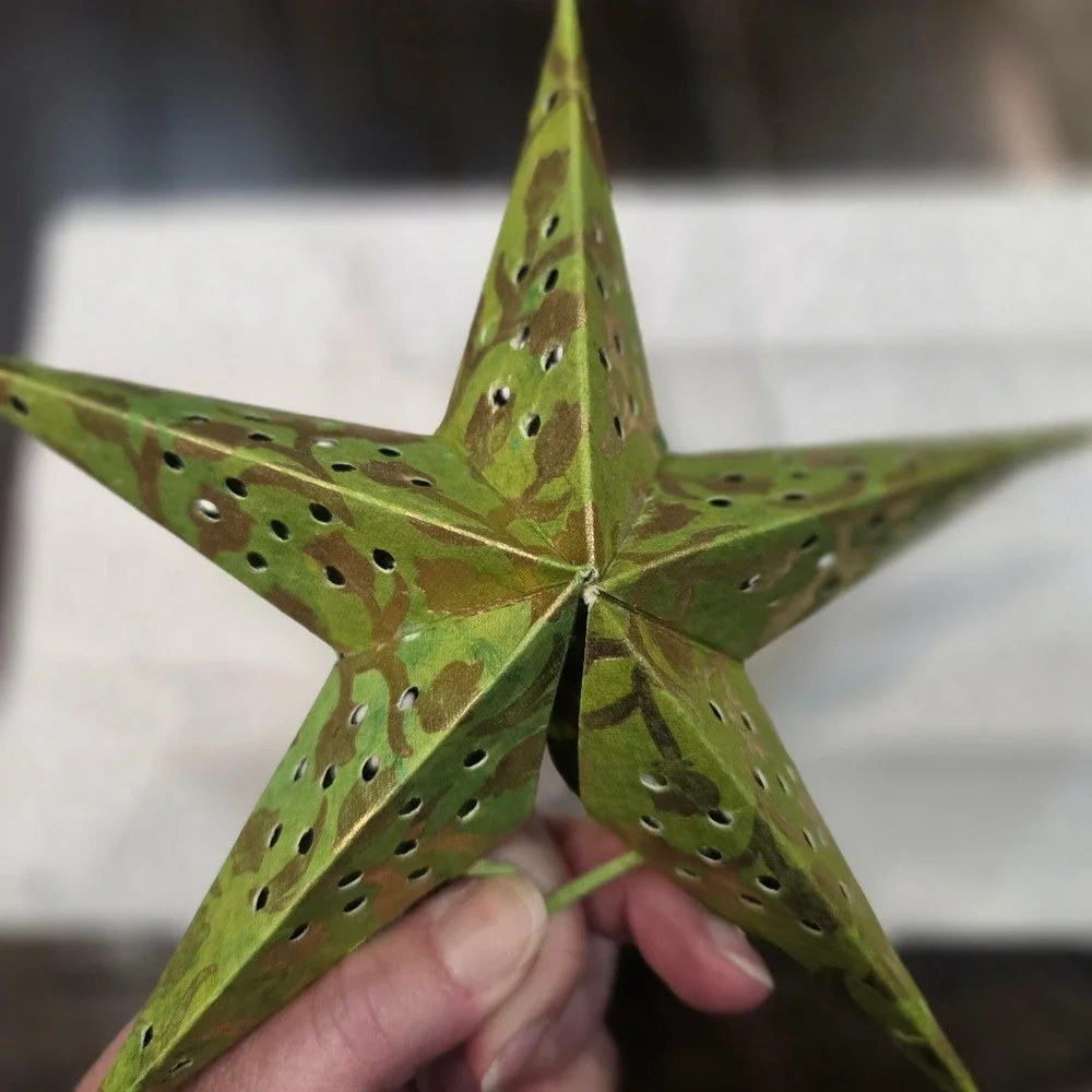 Set of 4 Paper Star Lanterns 8